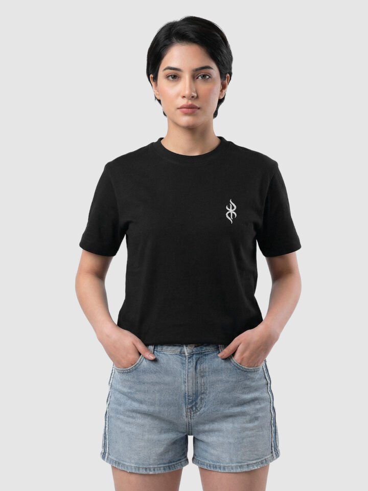 T-Shirt noir femme